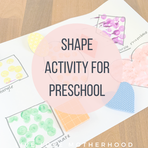 Shape Activity for Preschool
